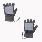 5W yıkanabilir USB ısıtmalı örgü eldivenleri kış için sıcak kalır
