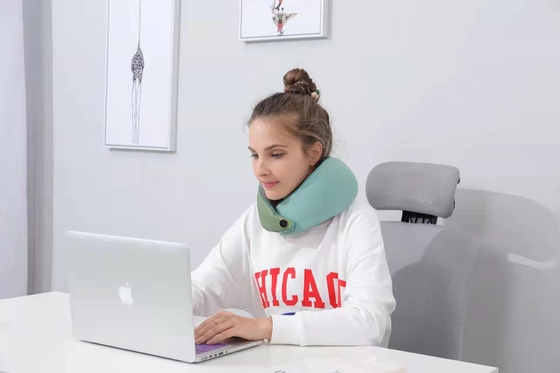 Yüksek Kalite Popüler Moda U Şekilli Hafıza Köpüğü Boyun Uçak Seyahat Araç Yastık Boyun Masaj Yastığı Isı ile