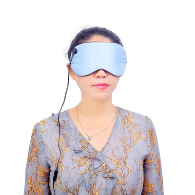 Moda USB ipek ısıtmalı uyku göz maskesi kuru gözler için sıcak sıkıştırma seyahat