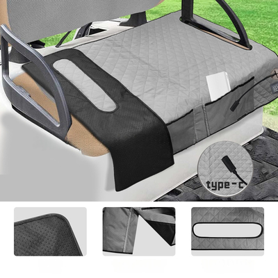 Aşırı ısı koruma Golf Isıtma Yastığı Golf Araba Isıtma Koltuğu Yastık Yıkanabilir Malzeme DC/AC Güç Kaynağı