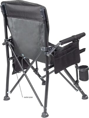 Ergonomik tasarımı ve rahat dış mekan etkinlikleri ve etkinlikleri için çıkarılabilir soğutma yastığı ile taşınabilir soğutma kamp koltuğu