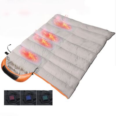 Electric Heated Pad Providing Instant Heat With Graphene Elements And Dual Power Options For Customizable Warmth Control