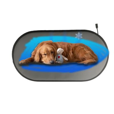 PTC Isıtma ve Soğutma Sistemli Elektrikli Köpek Yatağı Çevre Dostu Aşırı Isınma Koruması Kediler ve Köpekler için Dört Mevsim Pet Soğutma Matı