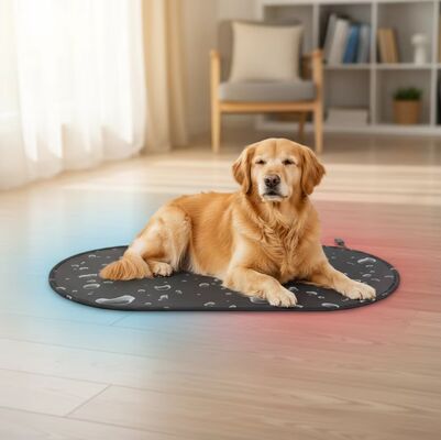 PTC Isıtma ve Soğutma Sistemli Elektrikli Köpek Yatağı Çevre Dostu Aşırı Isınma Koruması Kediler ve Köpekler için Dört Mevsim Pet Soğutma Matı