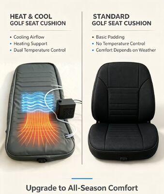 Custom Golf Cart Seat Cushion, Cooling & Heating Function, Support Logo, Color & Size Customization, Portable Temperature‑Controlled Golf Seat Pad for Golf Cart