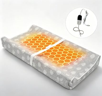 Bebek ısıtma yastığı elektrikli yumuşak ısıtma yastığı bebek rahatlatıcı konfor ve uyku ve oyun zamanı güvenli sıcaklık kontrolü için