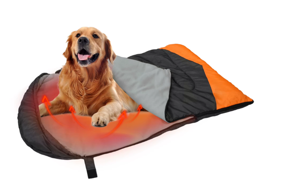 Kompakt Kolay Saklanabilir Isıtmalı Köpek Uyku Tulumu, Hafif 0.93kg Katlanabilir Evcil Hayvan Uyku Tulumu Küçük Orta Çeşitli Köpek Irkları İçin, Ev ve Soğuk Hava Açık Hava Aktiviteleri İçin Mükemmel