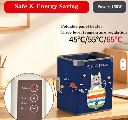 Özel Boyut Elektrikli Isıtmalı Rüzgar Geçirmez Sıcak Ayak Plakası 220V 165W, İç Mekan Isıtma İçin 3 Kademeli Ayarlanabilir Su Geçirmez Ayak Isıtma Matı