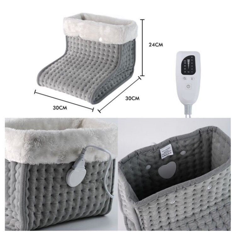 SHEERFOND Portatif Kış USB Pilli 220V Ekoloji dostu Polyester Düzenlenebilir Termostat Havalandırma Ayak Sıcaklığı