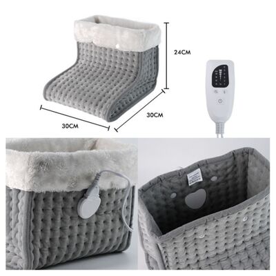 SHEERFOND Portatif Kış USB Pilli 220V Ekoloji dostu Polyester Düzenlenebilir Termostat Havalandırma Ayak Sıcaklığı
