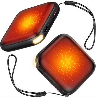 Şarj edilebilir 2 Paket 6000mAh El Isıtıcıları Sertifikalı 1 Yıllık Garanti için Hızlı Isıtma LED Işığı Dış mekan için taşınabilir cep ısıtıcısı